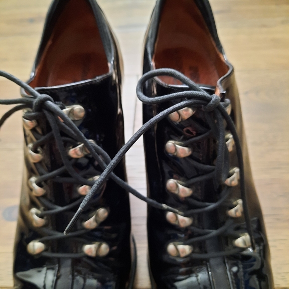 Donald J Pliner Lace Up Leather Shoes Sz 10 - Picture 6 of 16